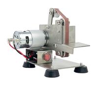 Electric Belt Sander Knife Sharpener 7-Speed Adjustable 4000-9000 RPM Desktop Polishing Machine for Cutting Grinding Engraving