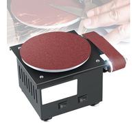 Electric Bench Grinder, 6-Inch Mini Disc Sander with Soft Shaft, 0-8000RPM High Speed Grinding, 7 Adjustable Speed, Edge Sharpener for Metal, Wood, Aluminium