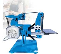 Electric Bench Grinder and Belt Sander Machine with Stepless Speed Regulation, Dual Design for Vertical/Horizontal Use, All-Steel Body, 750W Power