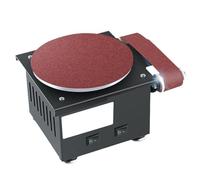 Electric Bench Grinder with Adjustable Speed for Polishing Metal, Wood, and Aluminium in DIY Projects