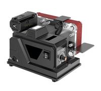 Electric Bench Polisher Mini Belt Sander Stepless Speed Control Ideal for Metal Aluminum Wood Plastic Grinding