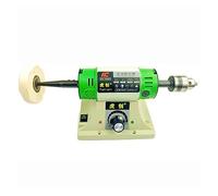 Electric Bench Polishing Grinding Machine Gem Jewelry Rock Grinder Desktop Lathe Polisher Adjustable Speed 0-10000RPM 750W(Marrón)