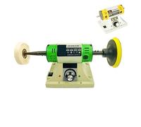 Electric Bench Polishing Grinding Machine Gem Jewelry Rock Grinder Desktop Lathe Polisher Adjustable Speed 0-10000RPM 750W(Rosa)
