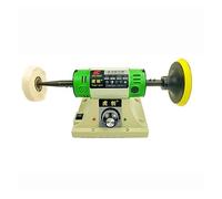 Electric Bench Polishing Grinding Machine Gem Jewelry Rock Grinder Desktop Lathe Polisher Adjustable Speed 0-10000RPM 750W(Rosa)