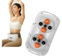 Electric Bian Stone Tummy Kneading Instrument for Abdominal, Back, Neck & Legs Pain Relief - Double Disc Massage with Forward/Reverse Massaging Action
