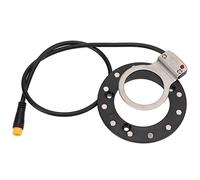 Electric Bicycle Assist Sensor, High Sensitivity 12 Magnets Right Dual Hall Sensor, Pedal Assistant for Electric Bike, with LED Pulse Signal and PC Plastic Housing, Easy Installati (Large Hole 2.4 X