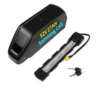 Electric Bicycle Battery 48V/52V/60V 20AH Long-Range Electric Bicycle Battery 50A BMS Suitable for 48V/52V/60V 20Ah/25Ah/27Ah 2000W~500W Motors Down Tube Mounted Battery (52V 27AH)