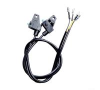 Electric Bicycle Brake Cable with Integrated Power Off Switch, Left and Right Disc Brake Wire for eBike, 19.7 Inch Black ABS (left)