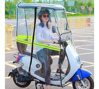 Electric Bicycle Canopy - Folding Umbrella for Mobility Scooters and Electric Motorcycles, Sun Rain Wind Cover, Universal Fit Sunshade