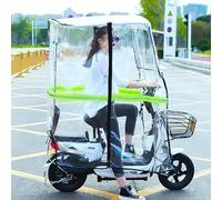 Electric Bicycle Canopy - Folding Umbrella for Mobility Scooters and Electric Motorcycles, Sun Rain Wind Cover, Universal Fit Sunshade