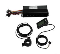 Electric Bicycle Controller 40 A Sine Wave Set with LCD Display and Thumb Gas for 36 V 48 V 52 V 1500 W 2000 W Motor Easy to Install Suitable for 22.2 mm Handlebar for E-Bikes