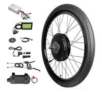 Electric Bicycle Conversion Kit 48V 1500W, Front/Rear Wheel Motor E-Bike Kit with LCD Display for 20-700C Bicycles