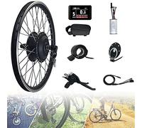 Electric Bicycle Conversion Kit, 48V 250/350/500/1000/1500W Ebike Conversion Kit Rear Wheel,16"/20"/24"/26"/27.5"/28"/29"/700C Wheel Size,Powerful Rear Hub Motor kit,250W-20in