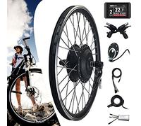 Electric Bicycle Front Wheel Kit 36V/48V - 250W/350W/500W, Waterproof E-Bike Conversion Kit, E-Bike Brushless Gearless,48V/250W-24