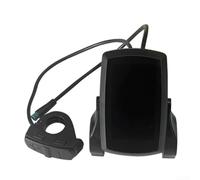 Electric Bicycle LCD Controller Display 24V-72V Waterproof Speed Meter Panel With 5-Pin Connection, Real-Time And Average Speed, Mileage, Assist Gear Adjustment