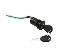 Electric Bicycle Power Lock 1 Pack Ignition Switch Key for E-Bike and Electric Scooter Replacement Part Suitable for Most Models Black(L)