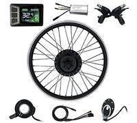 Electric Bicycle Rear Wheel Kit 36V/48V - 250W/350W/500W, Waterproof E-Bike Conversion Kit, E-Bike Brushless Gearless,36V/350W-26