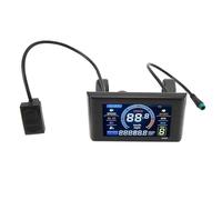 Electric Bicycle S966 LCD Display Panel, Bike LCD Control Panel, 24-72V Voltage with Large Screen for Easy Reading, Lightweight ABS Material for 22.2mm Handlebars, Dur