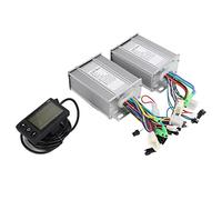 Electric Bicycle Scooter Brushless Controller Kit 36V 48V 450W Double Drive Motor Controller with 866 LCD Display Panel for Electric Bike and Scooter Aluminum Alloy ABS