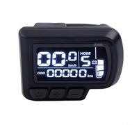 Electric Bicycle Scooter LCD Display EN06 Control Panel 24V 36V 48V Compatible 6 Pin Connector Riding Speed Time Power Temperature Monitor Adjustable Settings