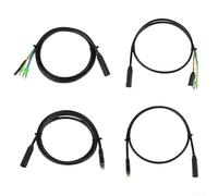 Electric bicycle scooter motor extension cable with IP66 waterproof rating, compatible with hub motors 250W 700W, lengths 80cm and 130cm, aluminum construction (130cm waterproof)