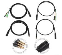 Electric bicycle scooter motor extension cable with IP66 waterproof rating, compatible with hub motors 250W 700W, lengths 80cm and 130cm, aluminum construction (80cm)
