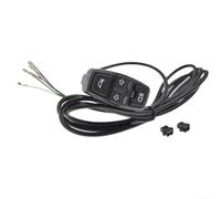 Electric bicycle three in one control switch for horn headlight and turn signal designed to fit various street bikes and scooters