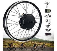 electric bicycle wheel， Electric bike conversion kit 20, 24, 26, 27.5, 28, 29, 700c inch front wheel hub motor kit motor control LCD display Brushless motor hub,36V/350W-2(36v/350w,20inch)