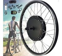 electric bicycle wheel， Electric bike conversion kit 20"/24"/26"/27.5"/28"/29"/700C rear wheel cassette bike Ebike hub conversion kit with LCD display, brushless motor hub(36v/350w,20inch)