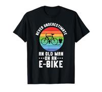 Electric Bike Accessories E Bike - An old man on an e-bike T-Shirt