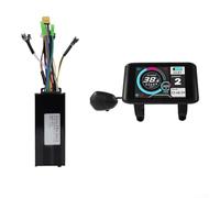Electric Bike Brushless Motor Controller Set, E-Bike Sine Wave 3-Mode Controller with UKC1 LCD Color Screen 30A 24V-48V-750W-1000W