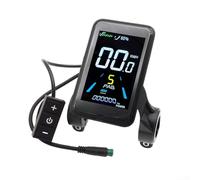 Electric Bike Color LCD Display with X3 5-pin for 24V 36V 48V Systems Including Handlebar Mount Options for 22.2mm 25.4mm 28.6mm