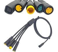 Electric Bike Connector 1T4 Extend Cable 120Cm 8Pin Connect E-bike Throttle/Brake/Display/Controller Motor Compatible for Bafang Middrive Motors M225 M325 M625 G341 G321 S307 C101 1T4