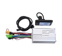 Electric Bike Controller and Display Set, 36V 48V 250W 350W Brushless Motor Kit, S866 LCD Screen with Hall Assist, Aluminum Alloy Housing for E-Scooter and Ebike Conversion(24/36V)