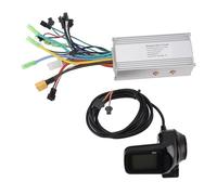 Electric Bike Controller Kit 1000W 36V 48V 60V Brushless Motor Controller with Thumb Throttle Durable ABS Panel Aluminum Alloy Heat Dissipation for E Bike Scooter Conversion