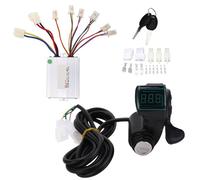 Electric Bike Controller Kit 48V 350W High Safety Power Display Stable Bike Motor Controller Kit for Scooter Tricycle Aluminum Alloy Housing