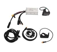Electric Bike Conversion Kit 17A Speed Controller with Thumb Throttle Assist Sensor and Panel for DIY E Bikes Scooters Folding Bikes Aluminium Alloy ABS Plastic