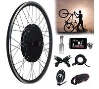Electric Bike Conversion Kit - 250W/500W/1000W/1500W Hub Motor with LCD Display, Controller, PAS Brake Lever, 48V for 20-Inch Wheels
