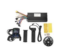Electric Bike Conversion Kit 40A 3 Mode Sine Wave Motor Controller S100 Color Screen Panel 20X Throttle Handle 8 Magnets Power Pedal Assist Sensor for 36V 48V 52V Brushless Motor