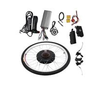 Electric Bike Conversion Kit 48V 1000W Rear Wheel 26" Electric Bicycle Motor Conversion Kit E-bike Hub Motor Smart Pedal Assistance 7-speed Flywheel for E-bike Cycling Hub, Black