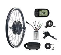 Electric Bike Conversion Kit 48V 350W Front Wheel Brushless Motor with Controller and Throttle for DIY Mountain Bike Upgrade