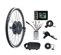 Electric Bike Conversion Kit 48V 350W Front Wheel Brushless Motor with Controller and Throttle for DIY Mountain Bike Upgrade