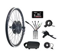 Electric Bike Conversion Kit 48V 350W Front Wheel Brushless Motor with KT Controller and Throttle for DIY Mountain Bike Conversion