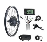 Electric Bike Conversion Kit 48V 350W Front Wheel Brushless Motor with KT Controller and Throttle for DIY Mountain Bike Conversion