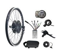 Electric Bike Conversion Kit 48V 350W Front Wheel Brushless Motor with KT Controller and Throttle for DIY Mountain Bike Conversion