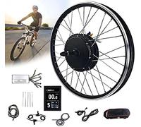 Electric bike conversion kit,Ebike conversion kit Rear wheel,48V 1000W/1500W Brushless Gear Hub Motor, E-bike Motor Wheel With Display, 16"/20"/24"/26"/27.5"/28"/29"/700C Wheel,1500W-29in
