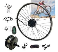 Electric Bike Conversion Kit, Hub Motor Set for E-Bike, Direct Drive Rear Wheel with Pedal Assist LCD Panel and Tyre, Various Power Options