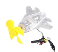 Electric Bike Decoration | Airplane Motorcycle Decor Handlebar Mount,Cycling Accessories Wind Powered with LED Lights, Small Car Decor for Women Men Scooter Bike