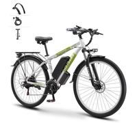 Electric Bike,E-Mountain Bike with 48V 17.5Ah Removable Battery,40Miles Range,250W Powerful Motor,Disc Breaks 21-Speeds with LCD Display, Electric Commuter Bicycle for Adults Men and Women City Ebike
