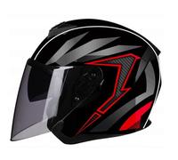 Electric Bike Electric Scooter Open-face Helmet for Men Women Motorcycle Jet Helmets with Flip-up Sun Visor Suitable for Four-season Commuting Daily Riding Black XL/61-62cm